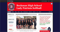 Desktop Screenshot of beckmansoftball.com